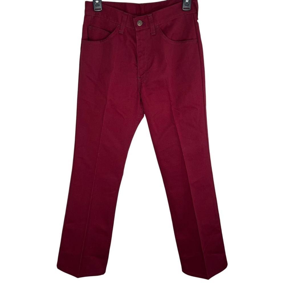 Vintage‎ Levi’s 60s Sta Prest Big E Red Twill Pants 28x28